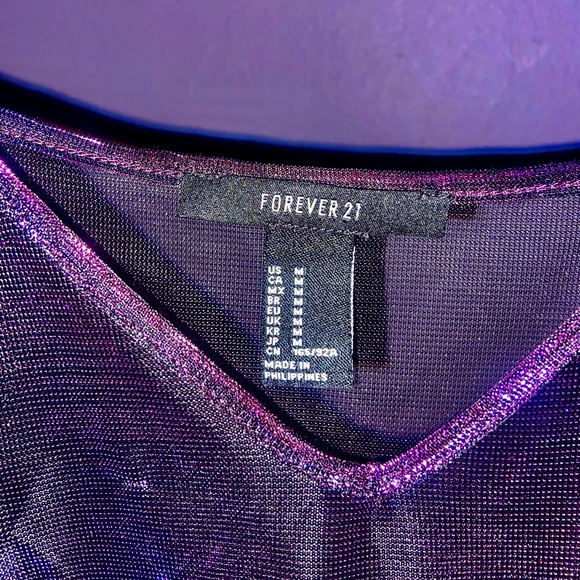 **SOLD**FOREVER 21 sparkly sheer midi festival dress - Picture 4 of 4